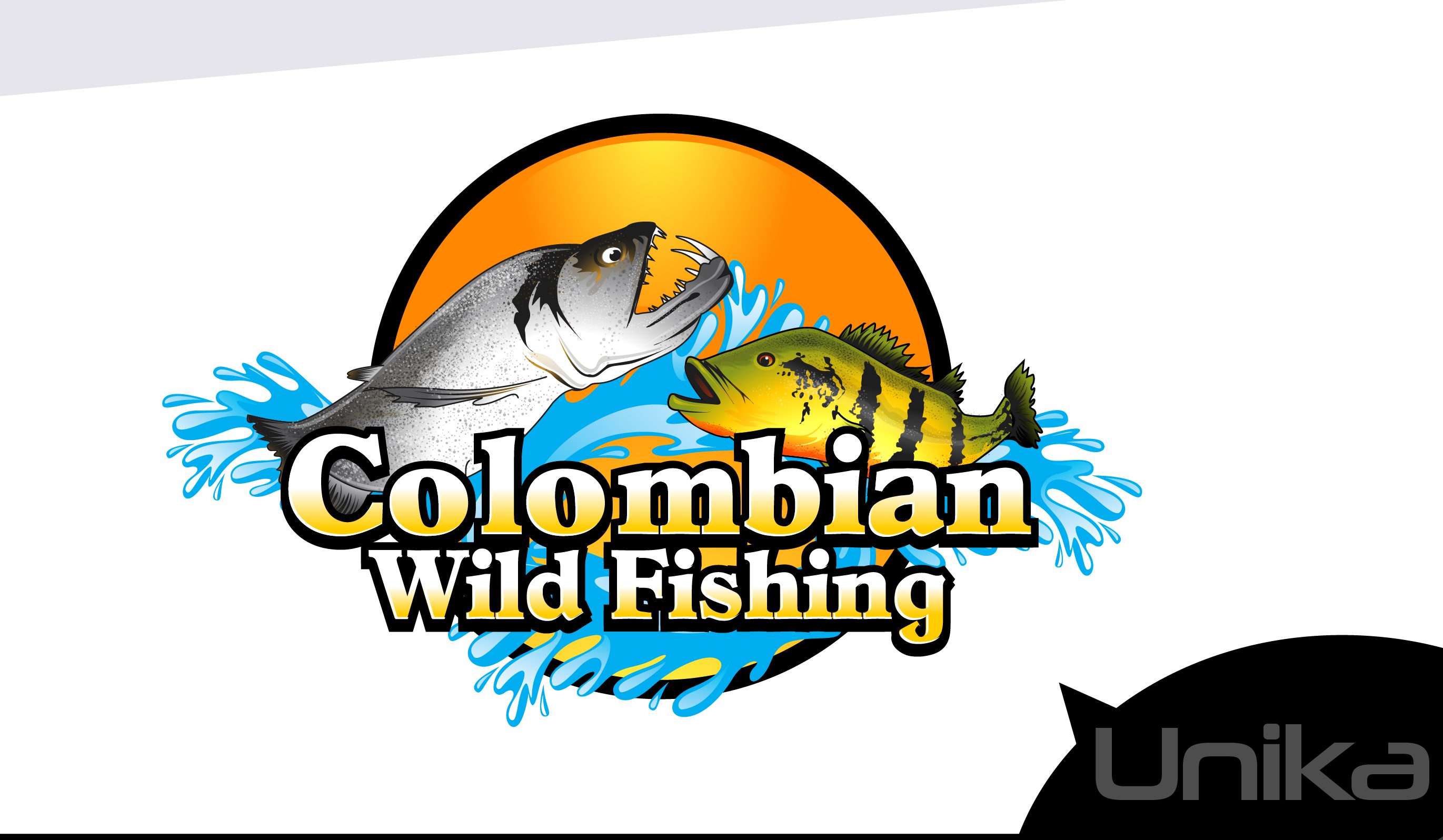 Mascot Logo Colombian Wild Fishing