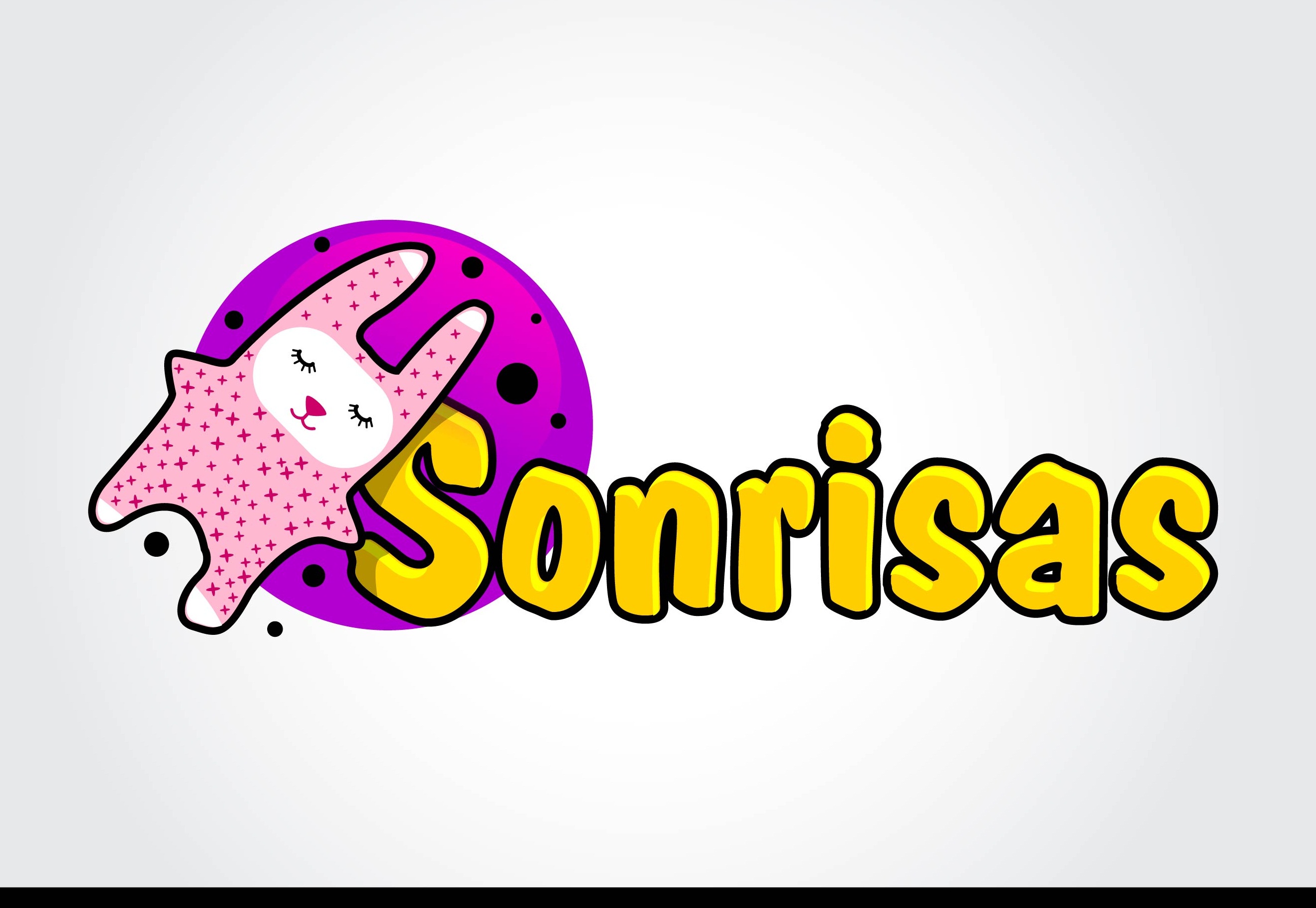 Sonrisas logo design