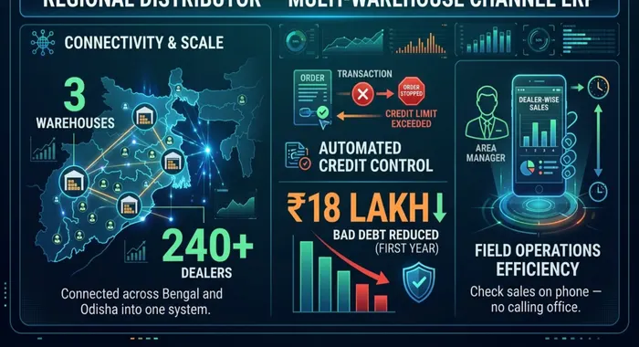 Sankh CRM analytics dashboard — live ERP system
